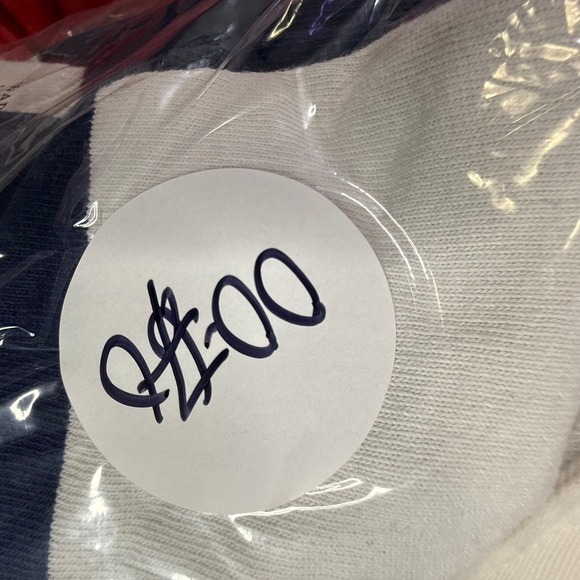 Polo Ralph Lauren Rugby Shirt Mens XXL White Navy Stripe Long Sleeve Polo Pony - Picture 8 of 8